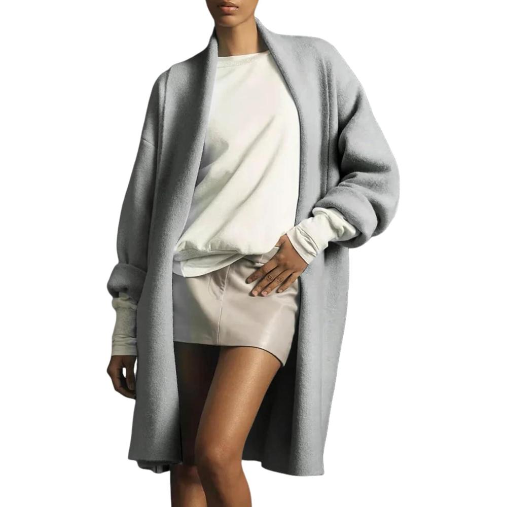 Arssm Womens Long Cardigan Oversized Chunky Open Front Sweaters Slouchy Knit Long Sleeve Fall Coat 2025 Trendy Outwear(Grey)